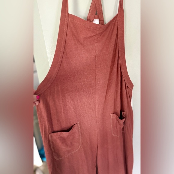 Jax & Lennon Rust Jumpsuit - Picture 3 of 5